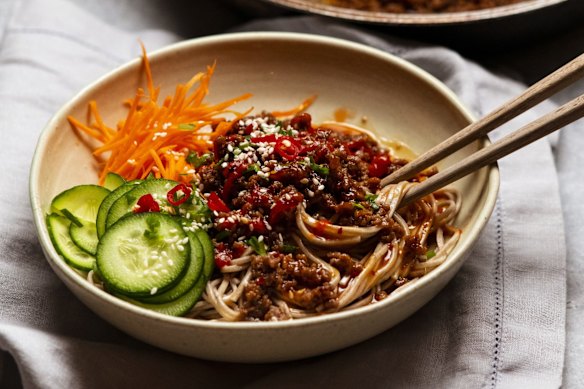 Fill up on protein by eating mince, such as RecipeTin Eats’ firecracker mince.
