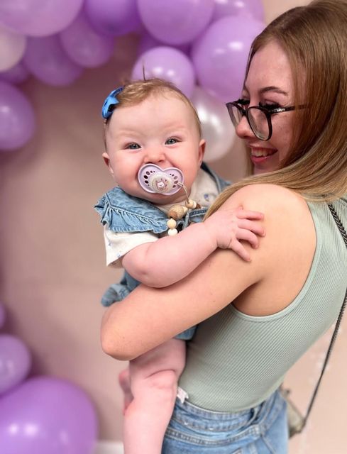 Clodagh Kelly and baby Éabha.
