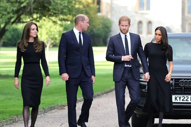 The Windsor Castle walkabout following the Queen’s death was the last time Meghan was seen with Harry and her brother and sister-in-law, William and Kate