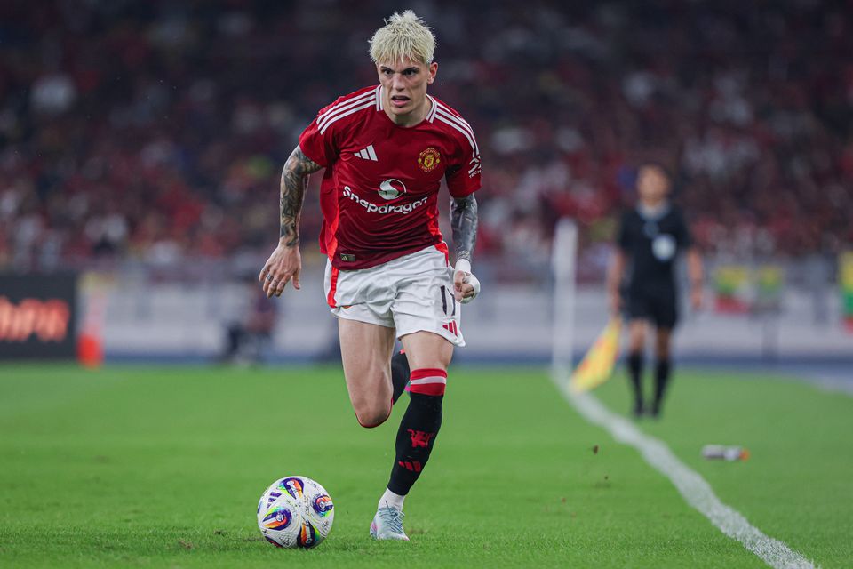 Alejandro Garnacho has fallen out of favour at Old Trafford and a move to Chelsea is now looking likely. Picture: Getty Images