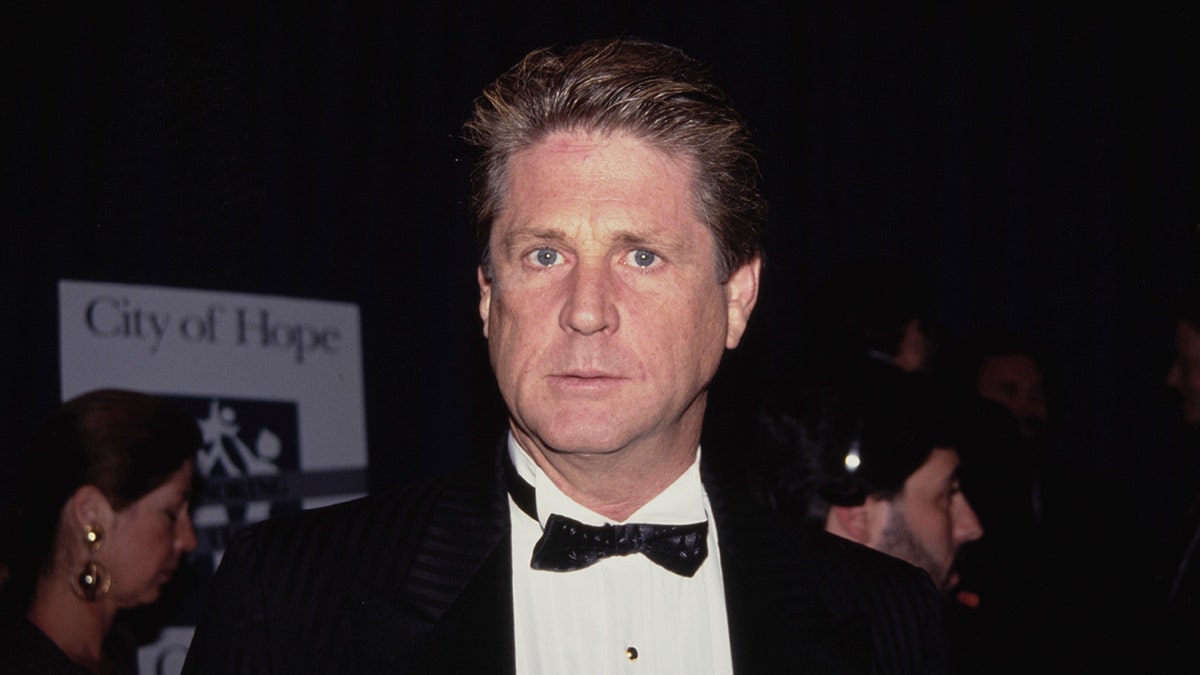 Brian Wilson looking serious in a tux.