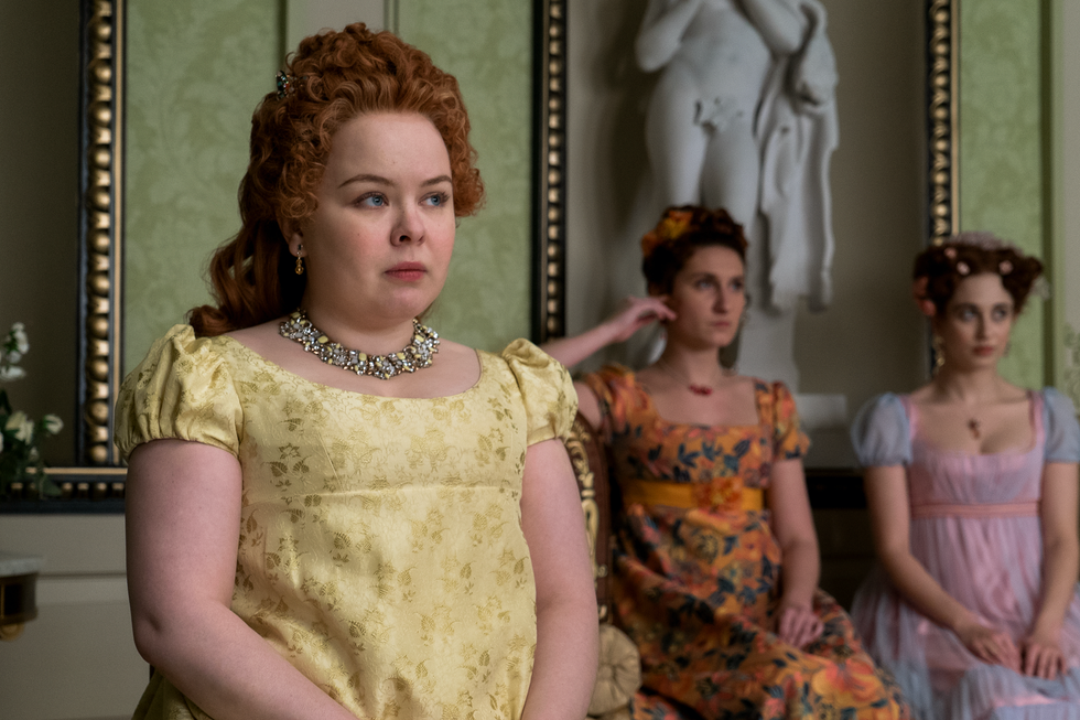 Penelope Featherington and her sisters, Bridgerton bridgerton penelope featherington