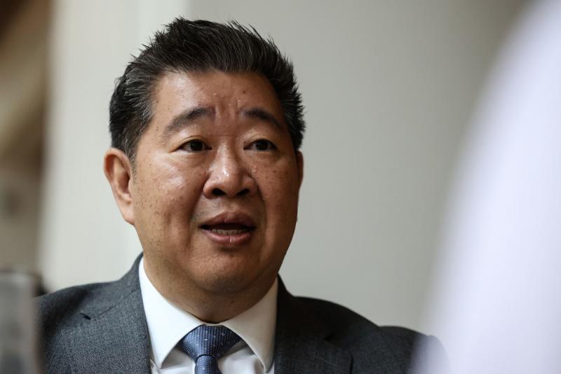 Songpol Chevapanyaroj, secretary-general of the Government Pension Fund, during an interview on the sidelines of the Thailand Focus forum in Bangkok, on Wednesday. (Bloomberg photo)