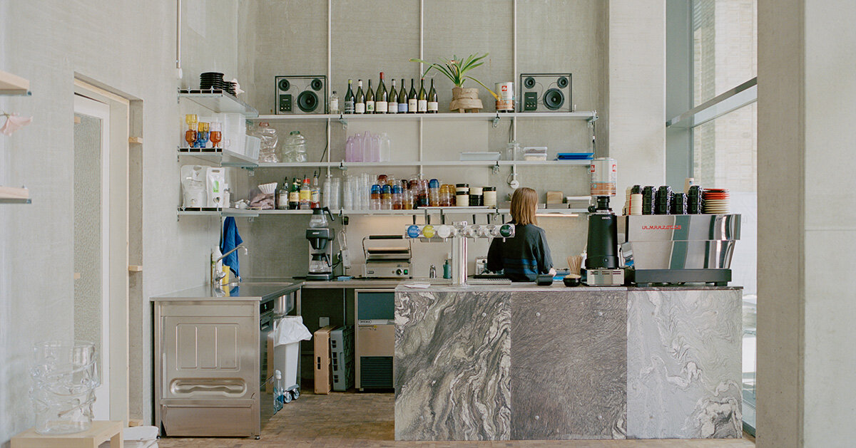 café niko doubles as design shop on copenhagen's waterfront