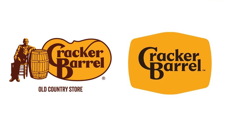 Cracker Barrel old logo and new logo