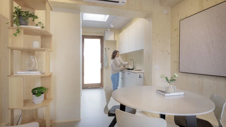 Nestle's interior is light and airy, with fully functional plumbing and electricity. - Jorrit Lousberg/Blade–Made