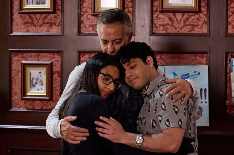 Aadi says he is looking forward to his new life in India, and Dev hugs him but Asha hurries out in tears.