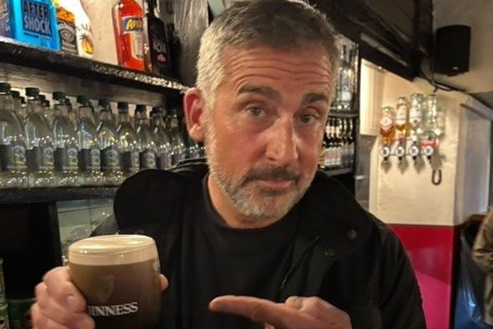 Steve Carell at Teach Ósta on Inis Meáin. Image: Facebook