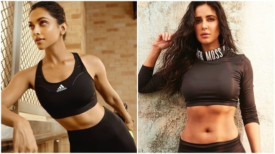 Deepika Padukone and Katrina Kaif show off their toned abs. (Representative Image) 