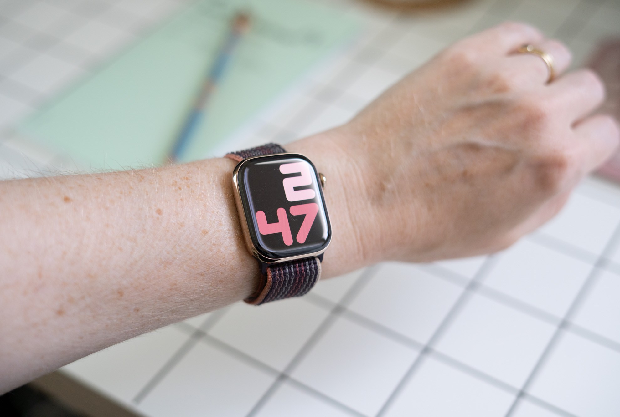 Apple Watch shown on wrist