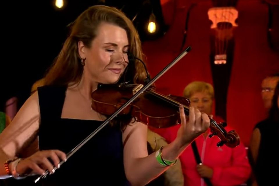 Orla O'Connor performing at Fleadh Cheoil na hÉireann in Wexford over the weekend. Image: TG4
