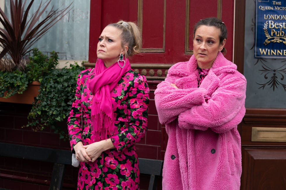 EMBARGO 11/02/2020 Linda and Tina Carter in EastEnders linda and tina carter in eastenders