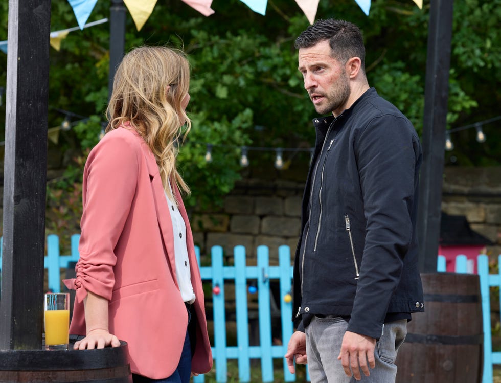 Ross Barton and Charity Dingle in Emmerdale ross barton and charity dingle in emmerdale