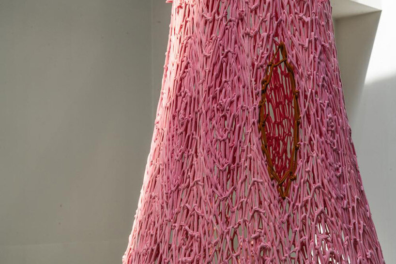 ernesto neto suspends colossal crocheted installation within seoul museum of art