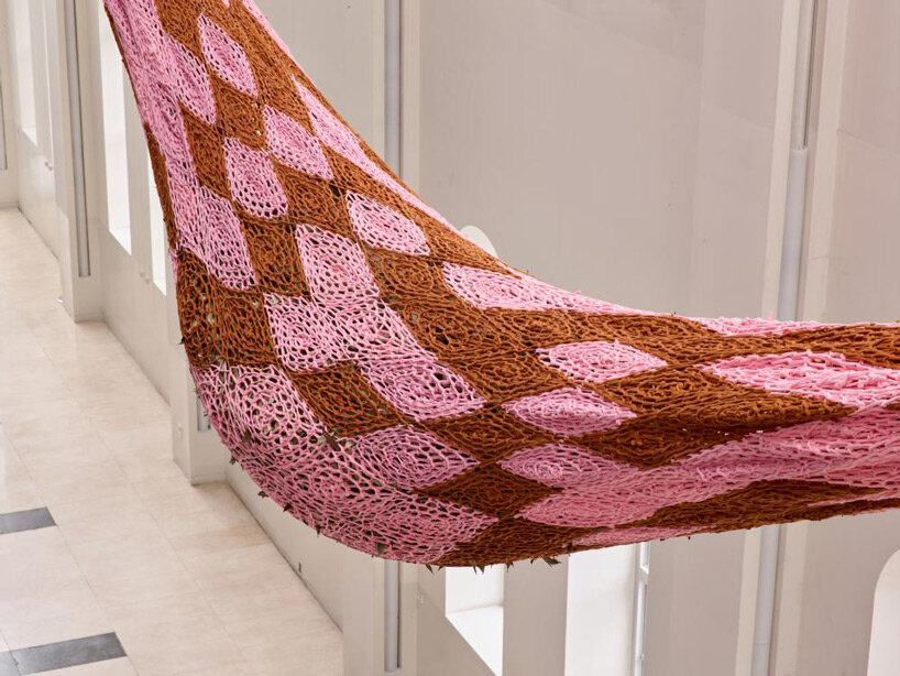 ernesto neto suspends colossal crocheted installation within seoul museum of art