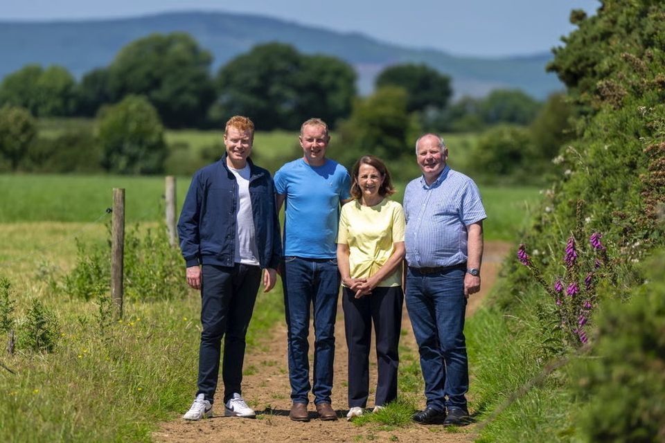 L-r: Mark Moriarty, Charlie Dunne, Pauline Dunne, Nicholas Dunne. (Photo: M&S Food)