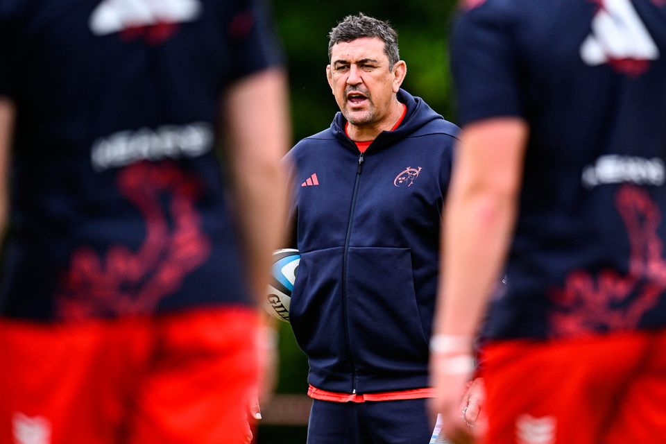 Clayton McMillan during a Munster training session at Rockwell College, Tipperary. Photo: Piaras Ó Mídheach/Sportsfile