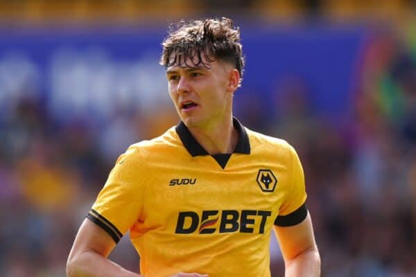 Wolverhampton Wanderers' Jorgen Strand Larsen during the pre-season friendly match at Molineux Stadium, Wolverhampton. Picture date: Saturday August 9, 2025.