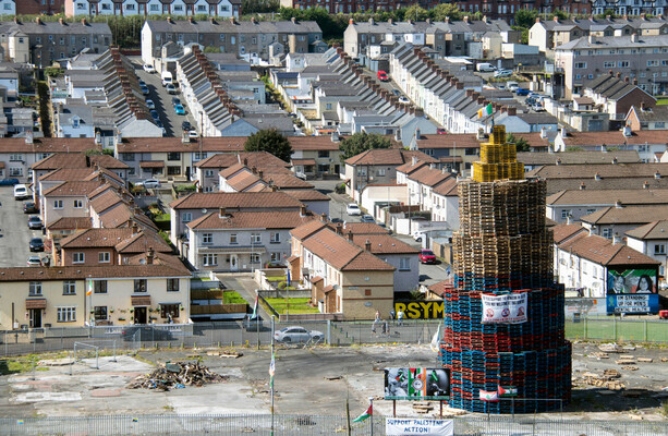 Nationalist bonfire builders urged to remove hateful messages from pyres