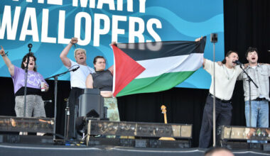 Music festival denies cutting off The Mary Wallopers due to displaying Palestine flag on stage - The Journal