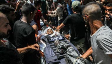 Israel condemned for 'double tap' strike that killed journalists and rescuers at Gaza hospital