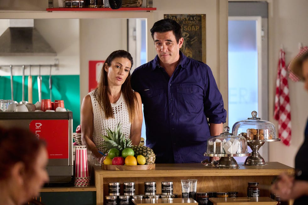 irene roberts, leah patterson and justin morgan in home and away