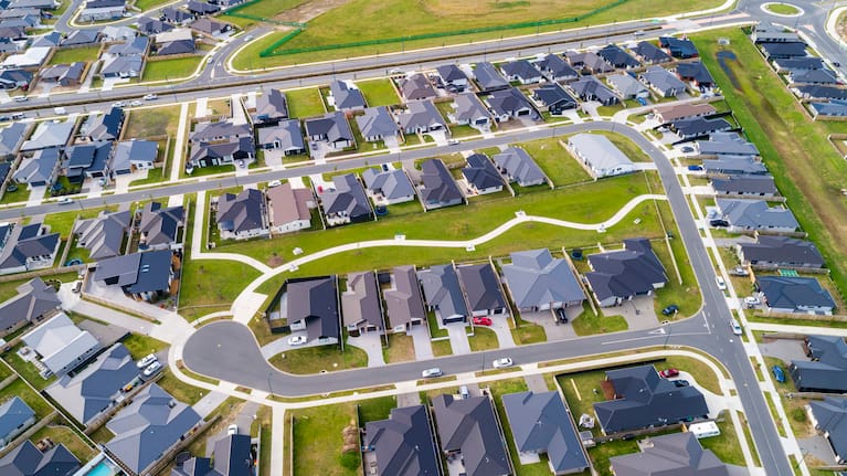 An aerial view of housing (file image)