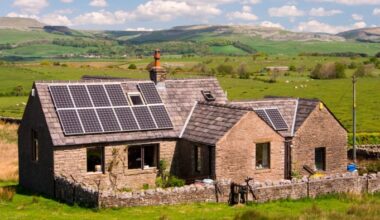 A remote property in the Yorkshire Dales, fitted with solar panels