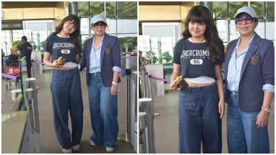 Mahima Chaudhry and Ariana Mukherjee win hearts at airport, fans call Ariana ‘carbon copy of Mahima’