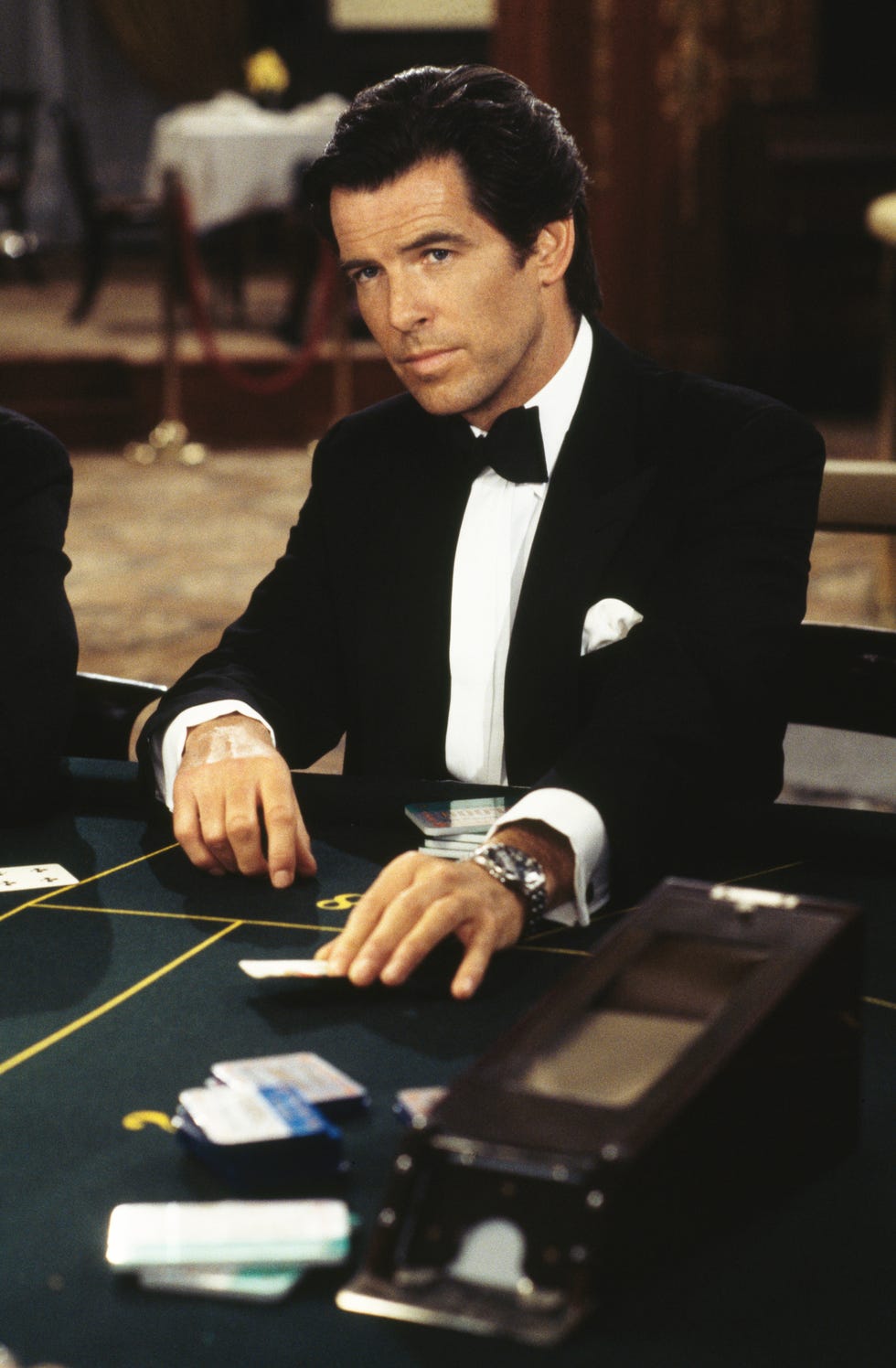 Pierce Brosnan as James Bond in GoldenEye pierce brosnan as james bond in goldeneye