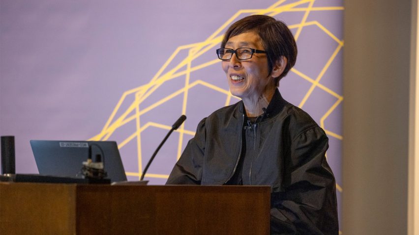 Kazuyo Sejima speaking at the Weitzman School Awards