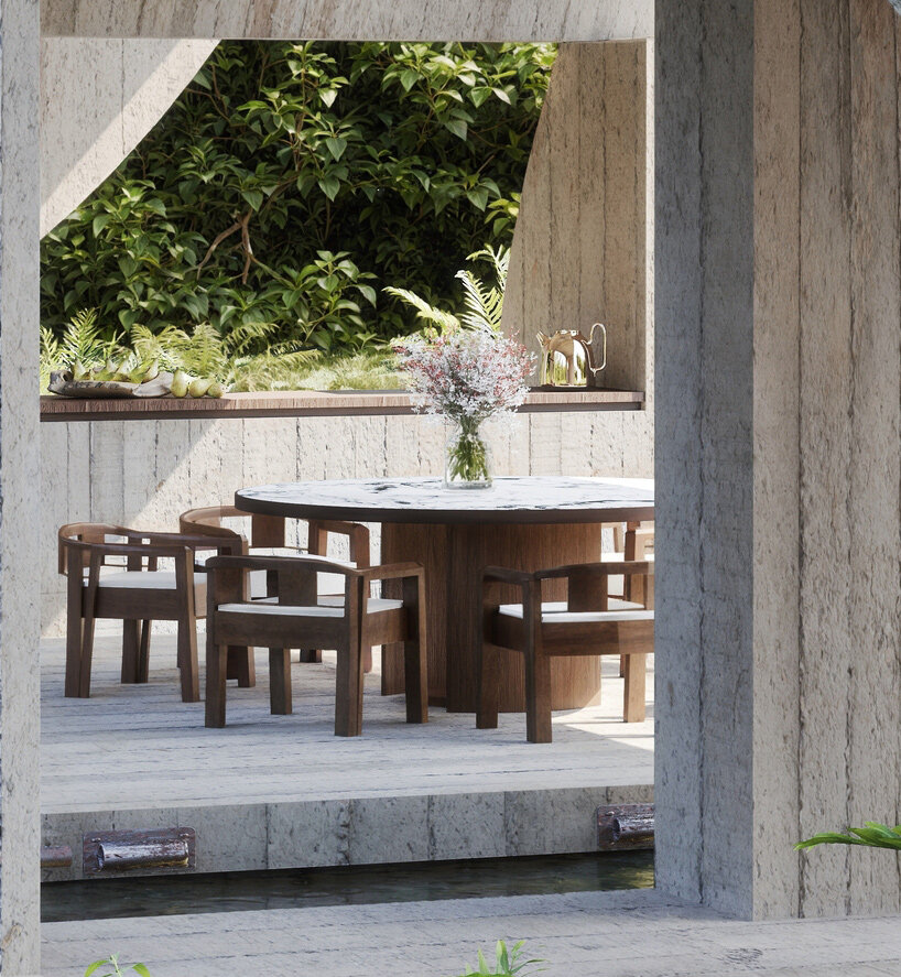 floating shir-dal retreat by mohamad rasoul moosapour opens onto lush nature