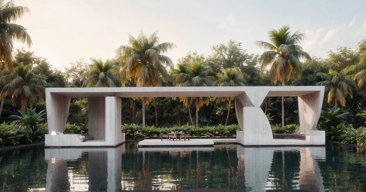 floating shir-dal retreat by mohamad moosapour opens onto nature