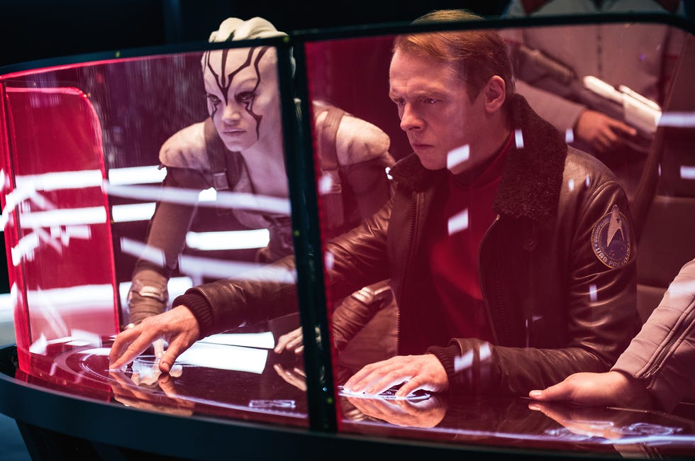Sofia Boutella, Simon Pegg, Star Trek Beyond sofia boutella simon pegg star trek beyond