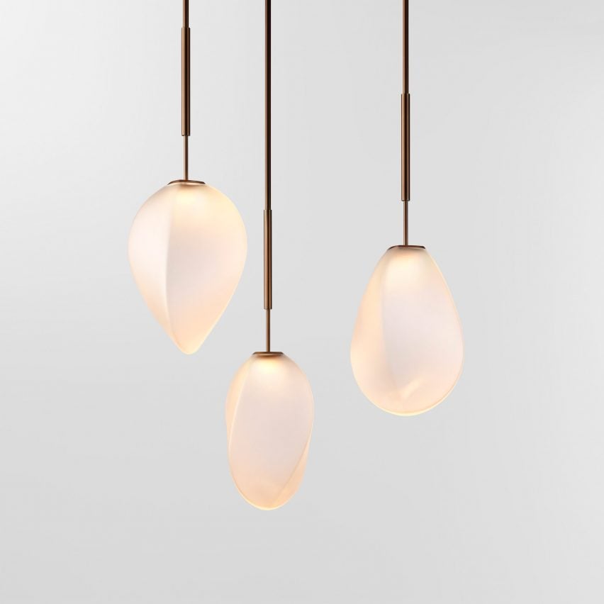 Solace pendant light by Ross Gardam
