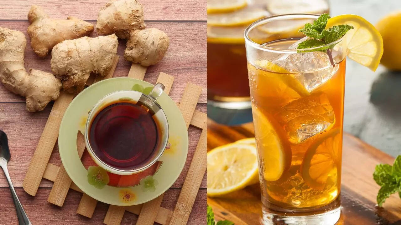 Try ginger tea or lemon water