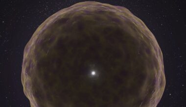 A supernova explosion reveals a dying star's insides