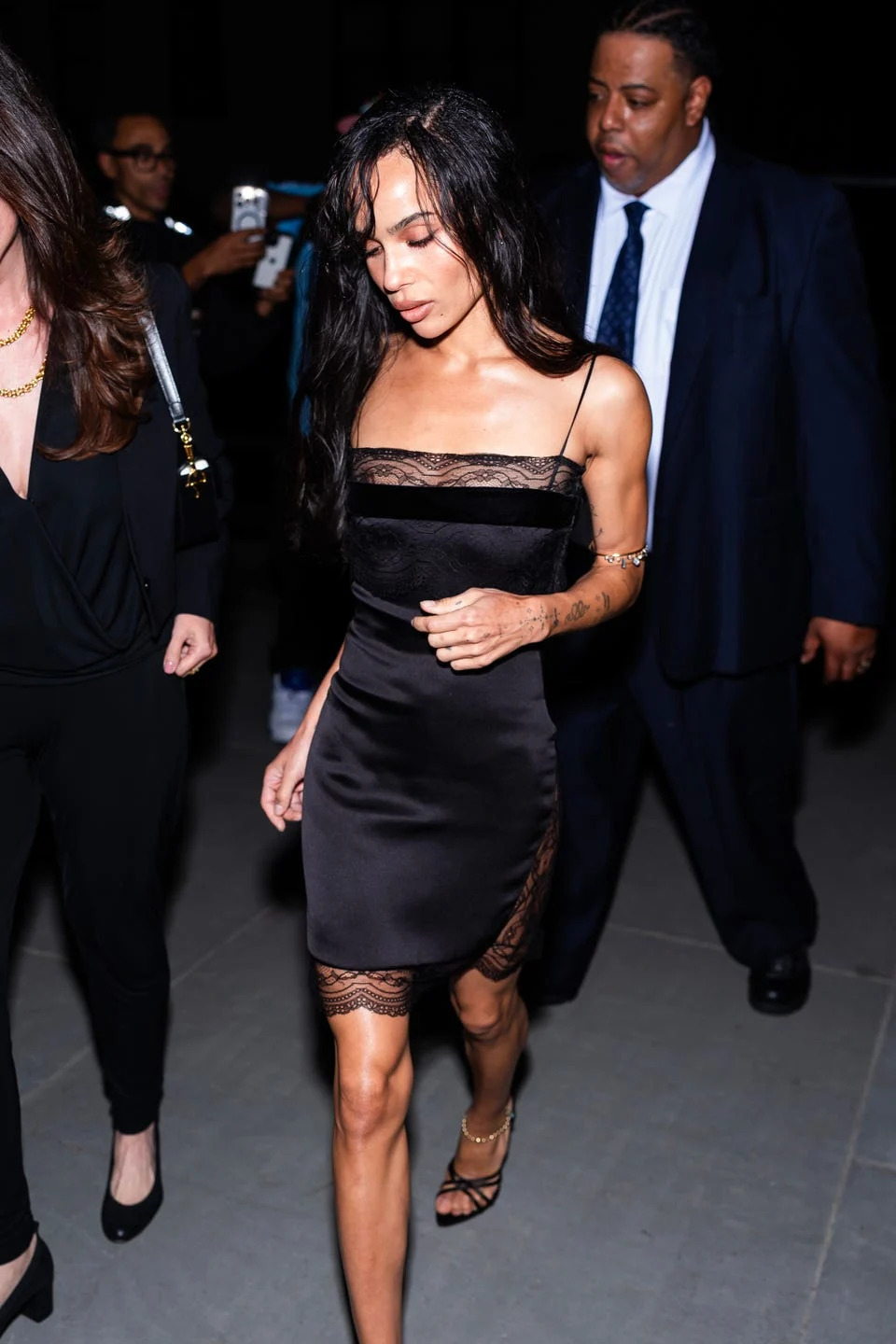 new york, new york september 10: zoe kravitz attends jessica mccormack madison ave. boutique opening cocktail party at the frick museum on september 10, 2025 in new york city. (photo by thestewartofny/gc images)