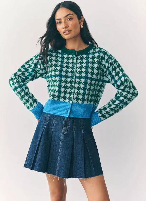 The cardigan comes in various different prints and colours
