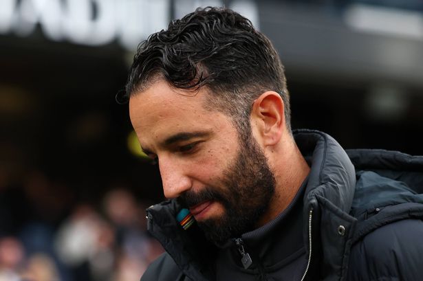Ruben Amorim looks on