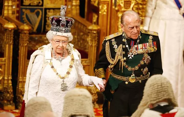 Queen Elizabeth with her husband, Prince Philip