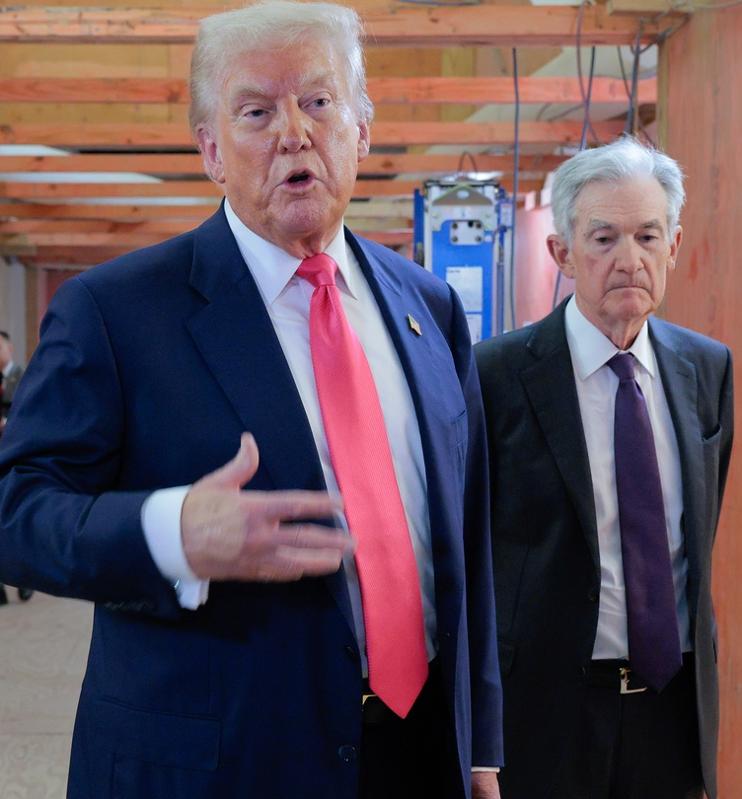 President Trump with Federal Reserve Chairman Jerome Powell ealier this year. Trump wants the Fed to lower interest rates later this month.