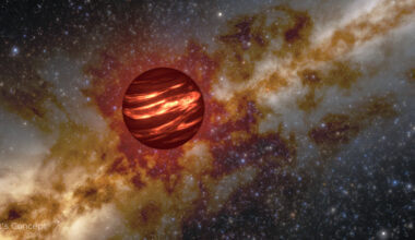 Artist’s concept shows a brown dwarf