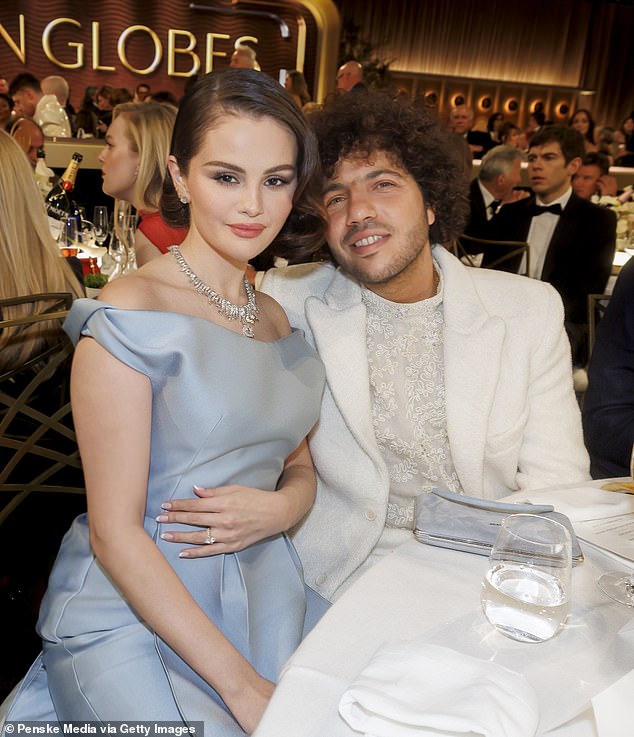Several netizens pointed out the curious timing of the prayer - which was issued five days before Justin's ex-girlfriend Selena Gomez 's wedding to Benny Blanco (pictured in January)