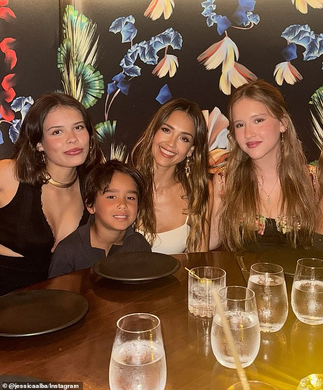 Jessica and Cash share daughters Honor, 17, Haven, 14, and son Hayes, seven