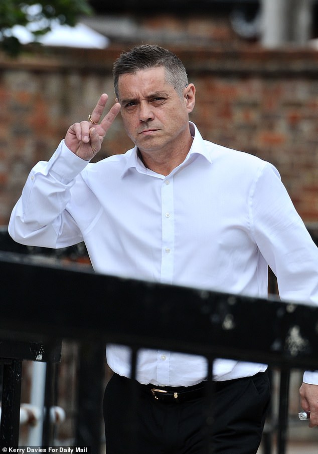 Alford, who was charged under his real name of John Shannon, pictured arriving last week for his trial at St Albans Crown Court in Hertfordshire