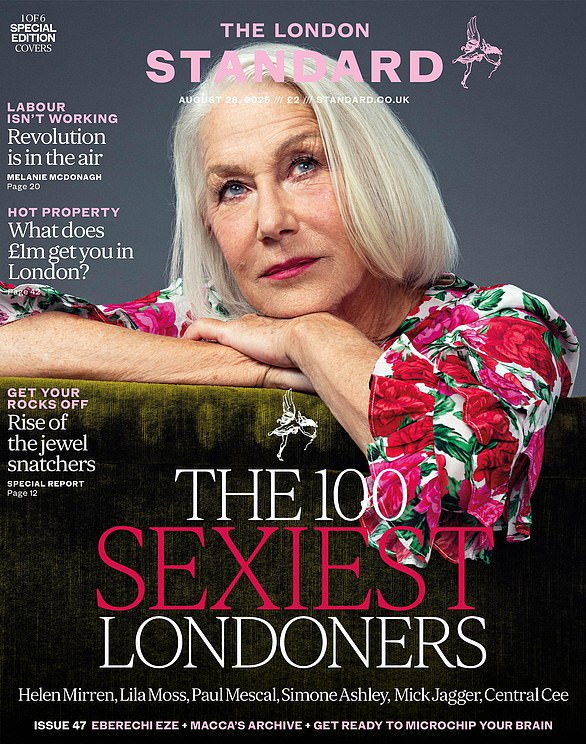 Helen Mirren, 80, is also on the list of London's sexiest