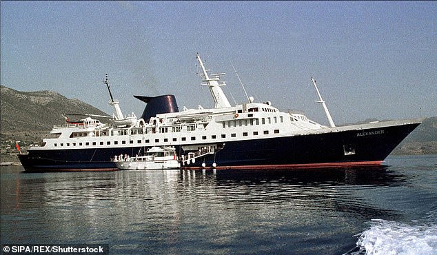 The Alexander yacht on which Charles travelled to Mount Athos