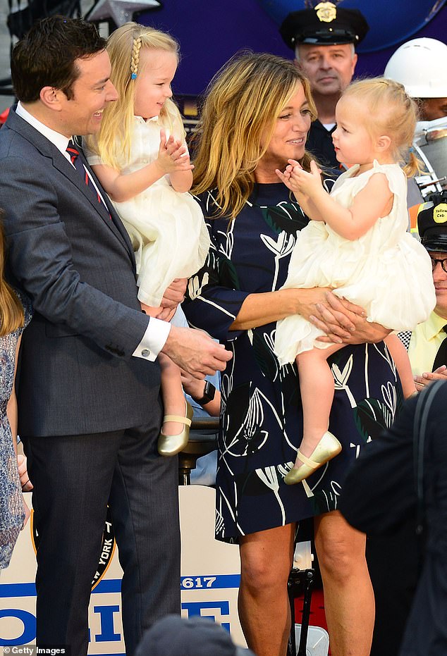 The busy Hollywood couple rare share photos of their children with the public; pictured in Orlando in April 2017