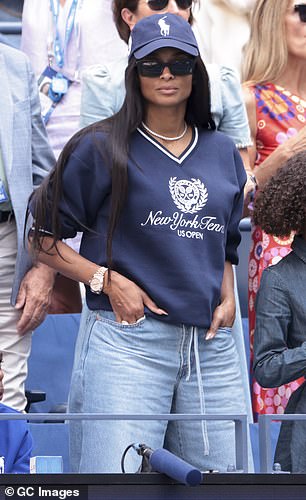 Ciara showed up to the US Open earlier this month